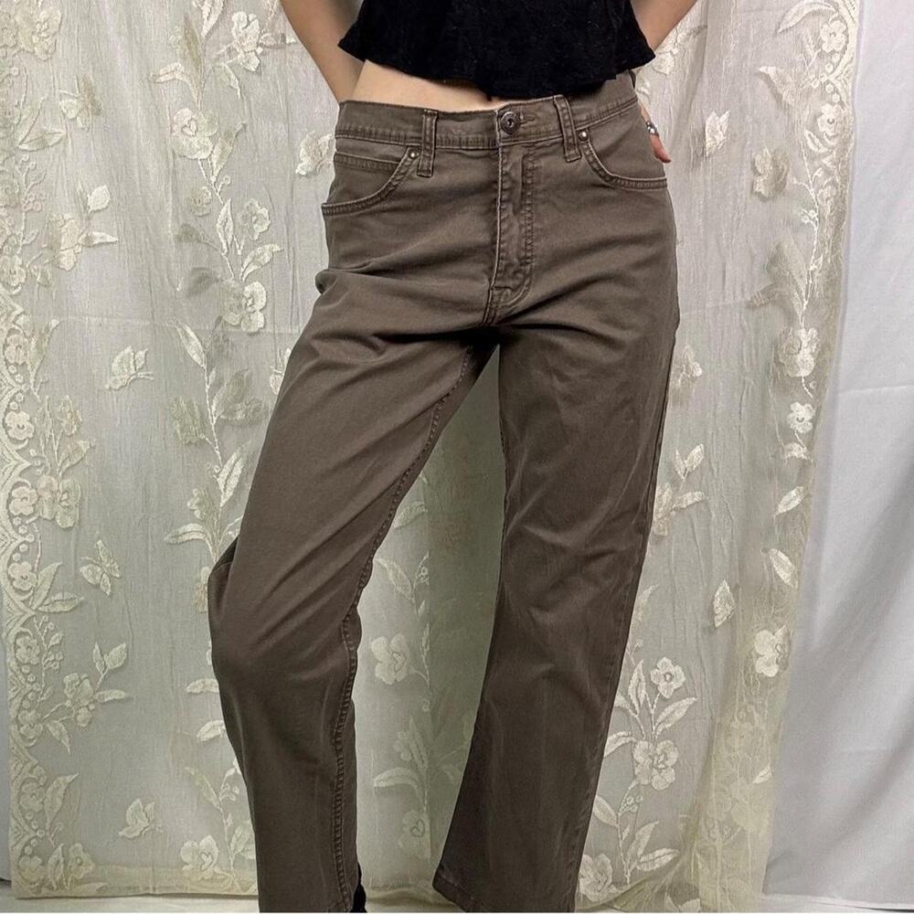 Wrangler brown straight leg jeans